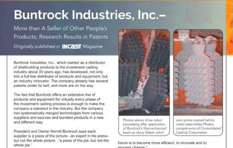 Buntrock Industries Profile in InCast Magazine
