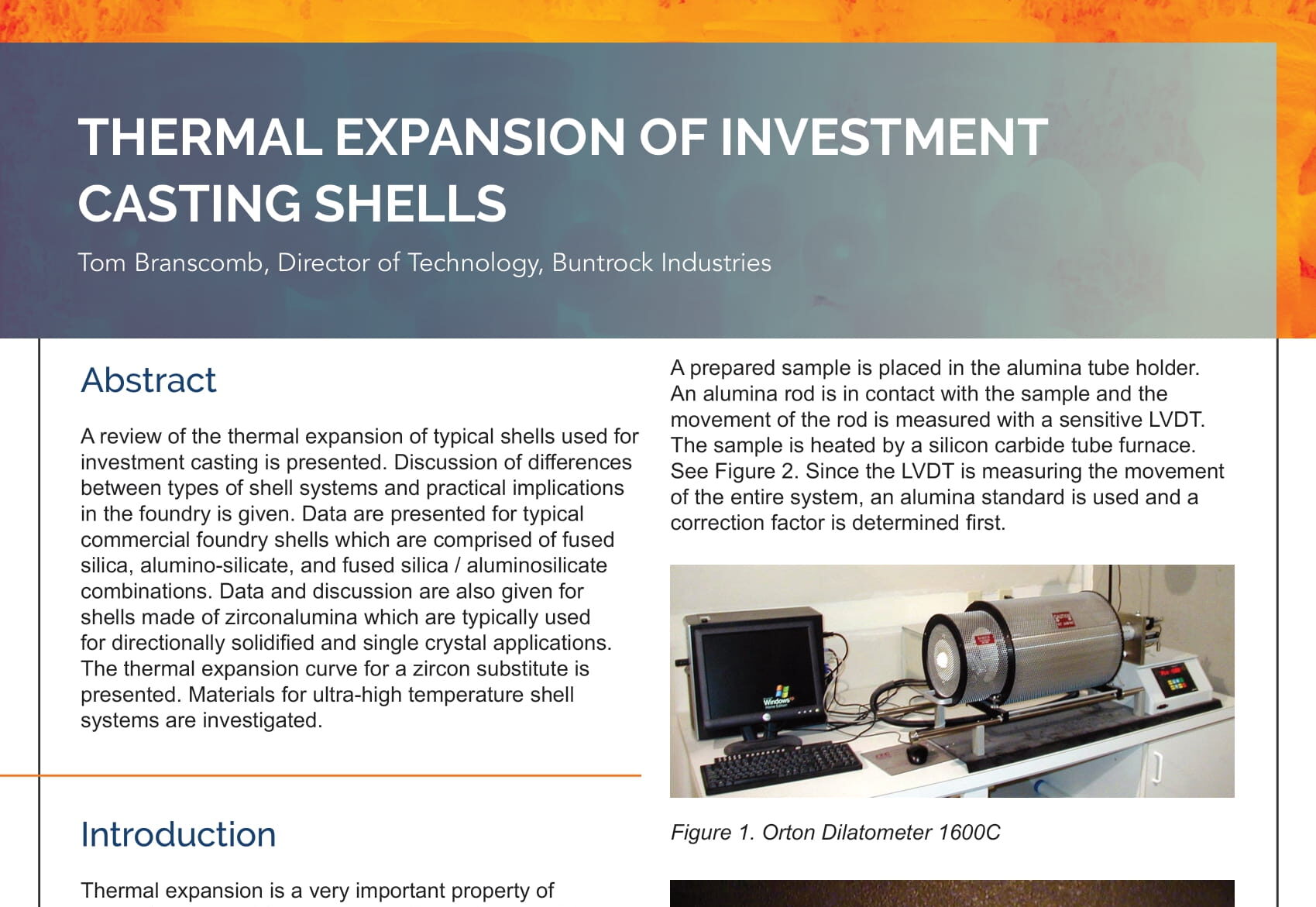 Enhancing Thermal Expansion of Investment Casting Shells